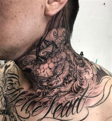 neck tattoos japanese|japanese neck tattoos for men.